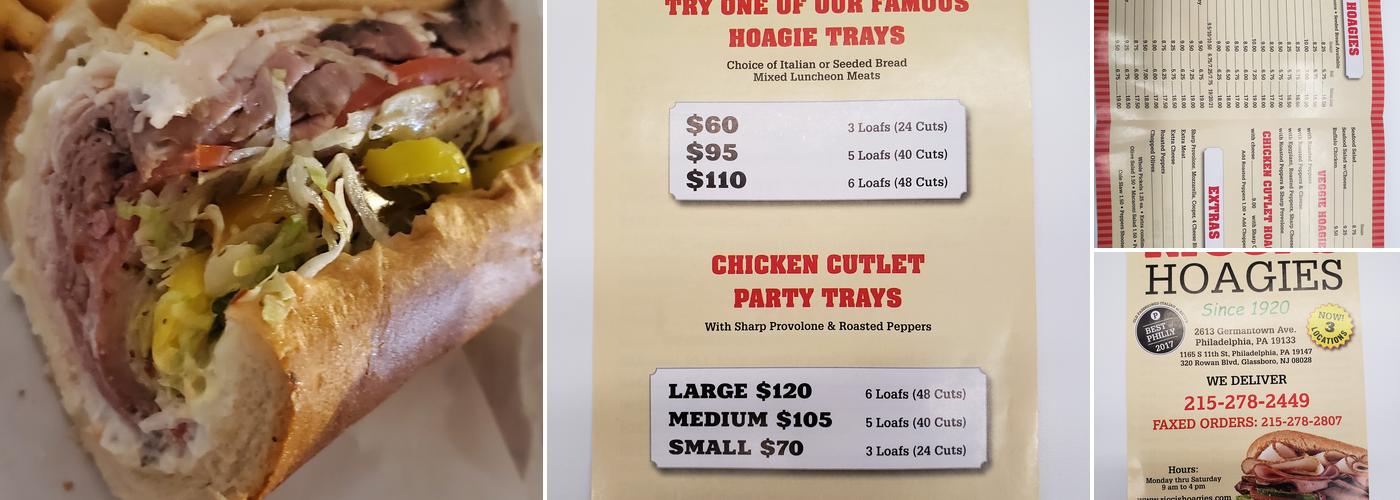 Ricci's Hoagies Germantown Avenue Menu