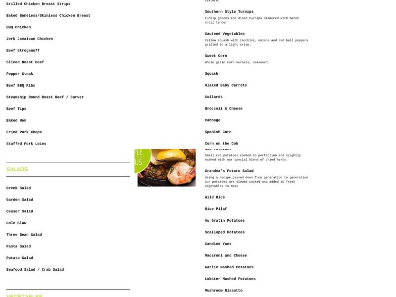 VH Food Management Menu