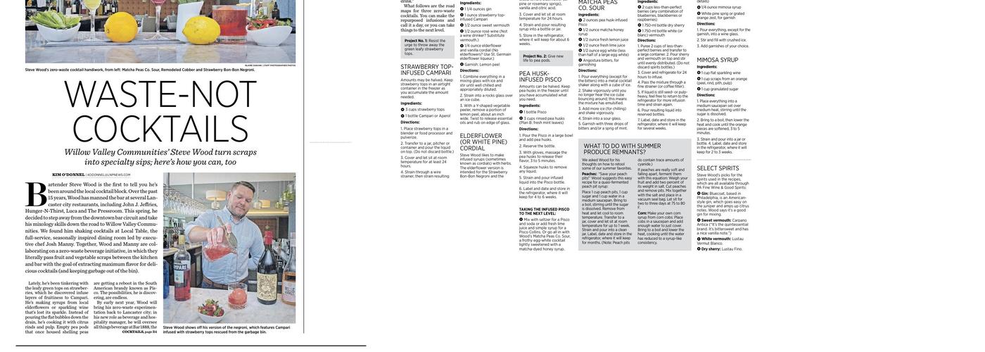 The Clubhouse at Willow Valley Communities Menu