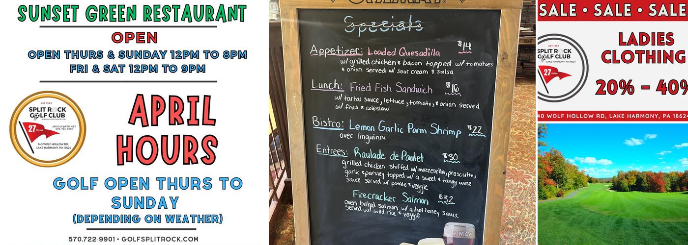 Split Rock Golf Course & Sunset Green Restaurant & Bar