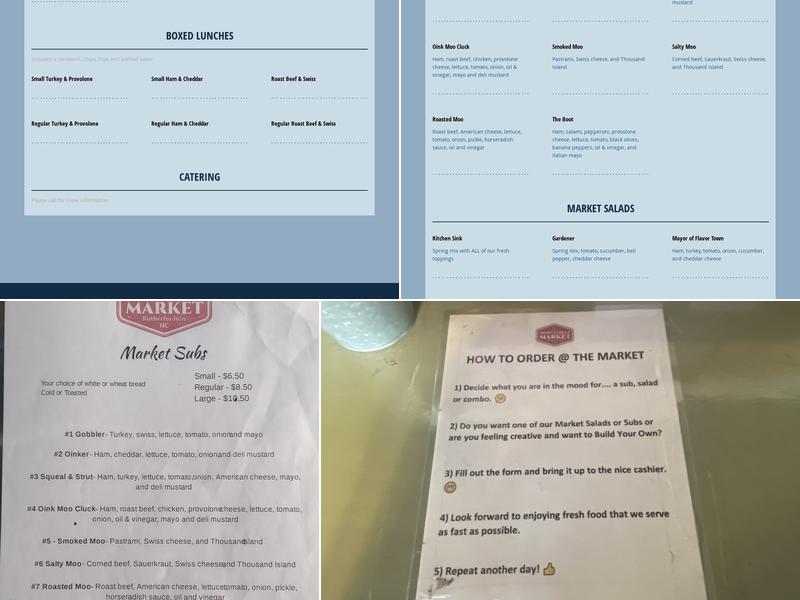 Main Street Market Menu