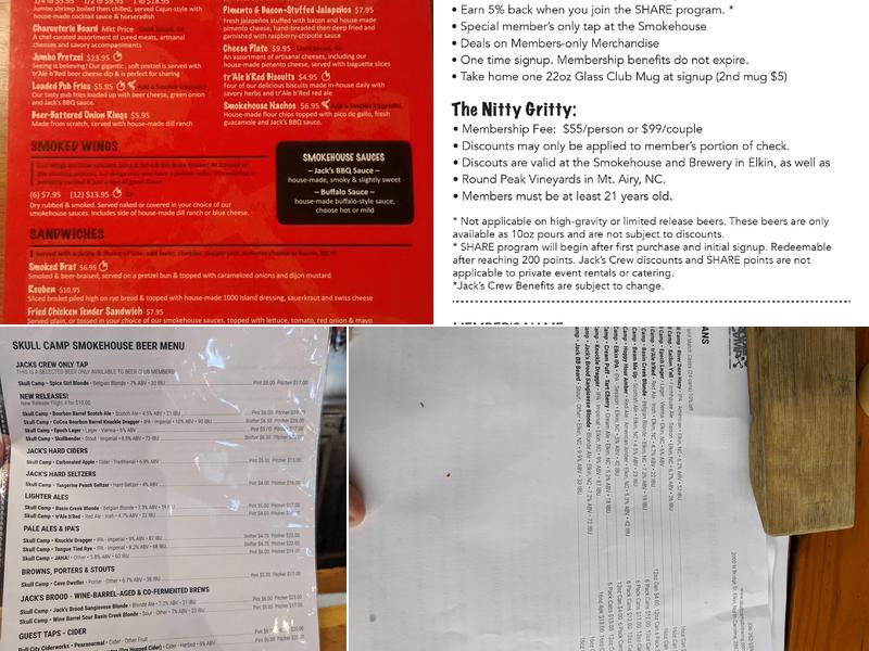 Round Peak Cider Menu