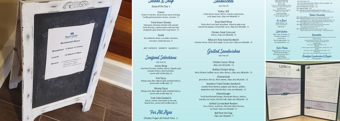 Royal Grille Menu