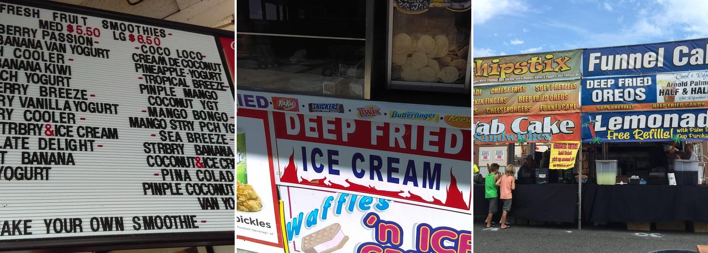 Chipstix , Funnel Cake , Fried Oreos Menu