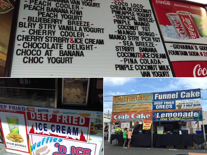 Chipstix , Funnel Cake , Fried Oreos Menu