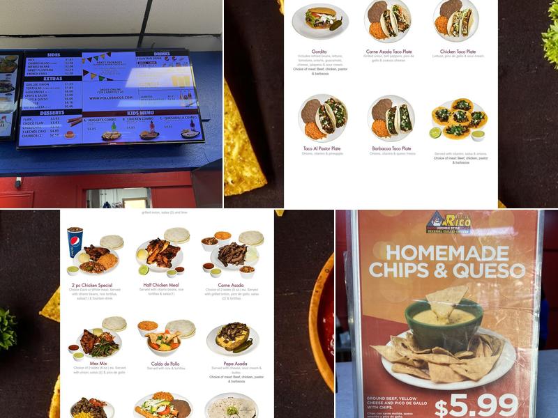 El Pollo Rico #2 Menu