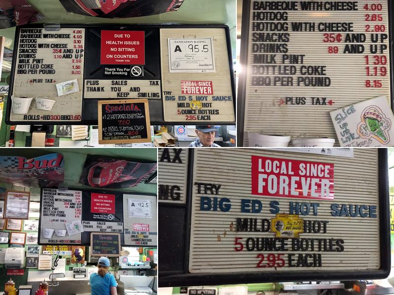 J S Pulliam Barbeque Menu