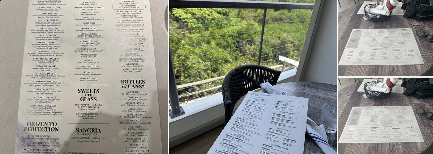 Windrift Restaurant Menu