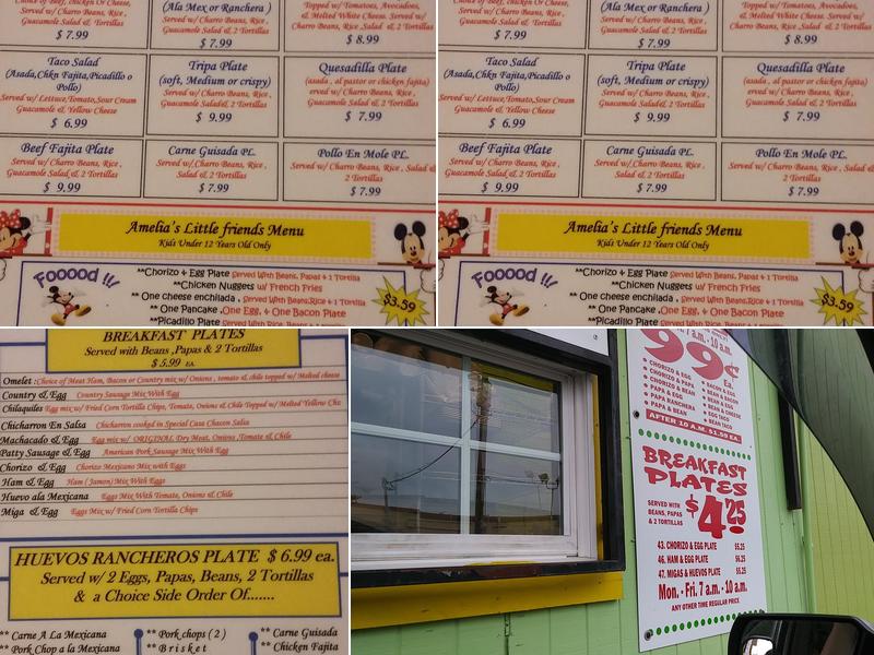 Casa Chacon Menu