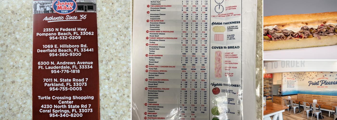 Jersey Mike's Subs Menu