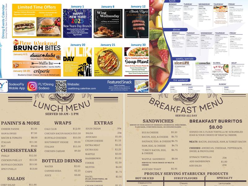 Patterson Dining Facility Menu