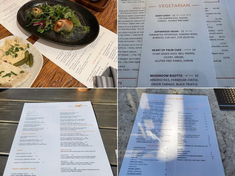 The Valley Kitchen Menu