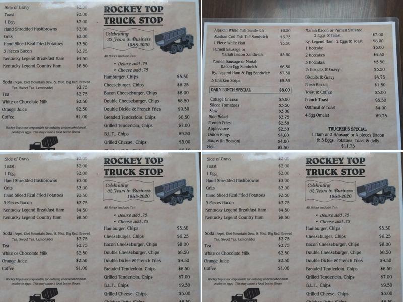 Rockey Top Menu