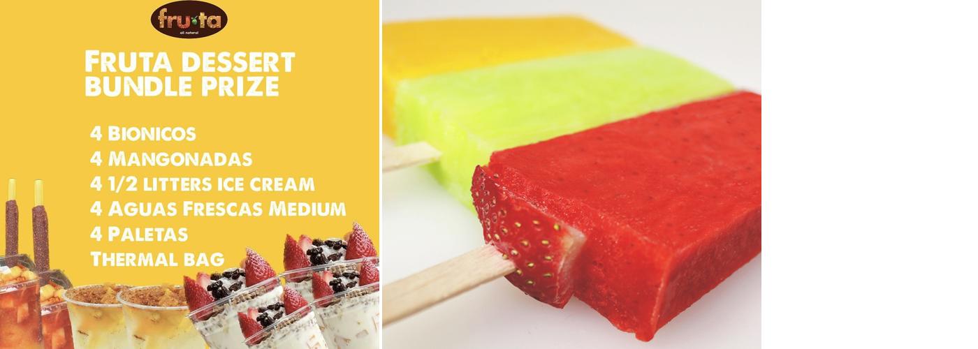 Fruta Ice Cream Menu