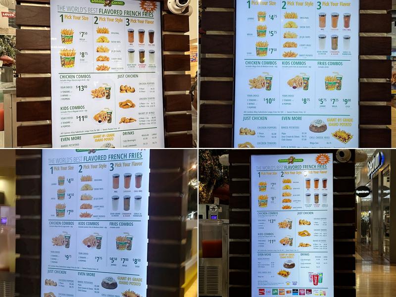 Potato Corner Menu