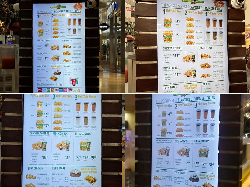 Potato Corner Menu