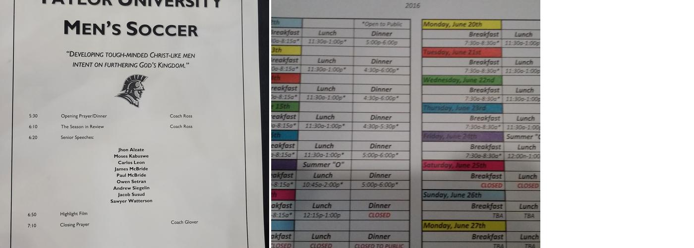 Hodson Dining Commons Menu