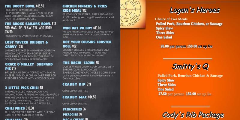 clam jam bbq Menu