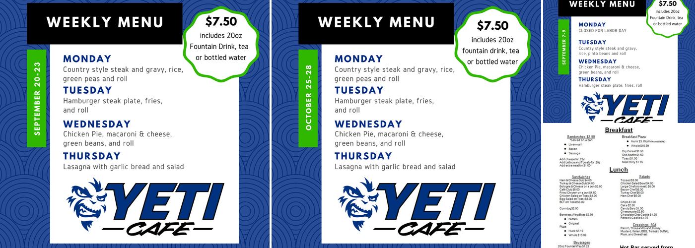 Jive Turkey Cafe Menu