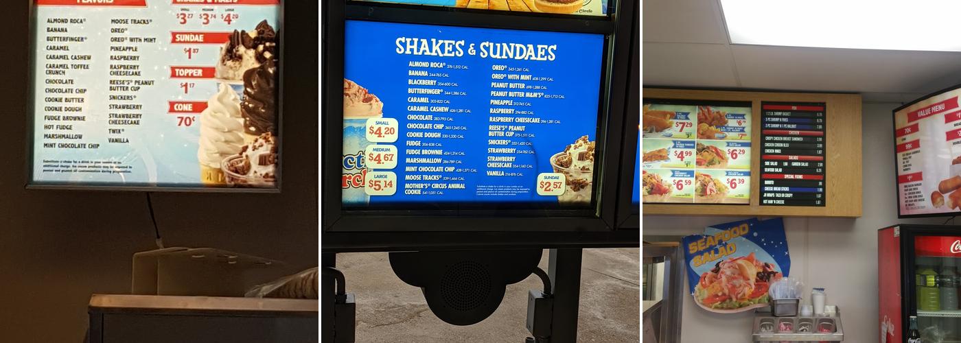 Arctic Circle Menu