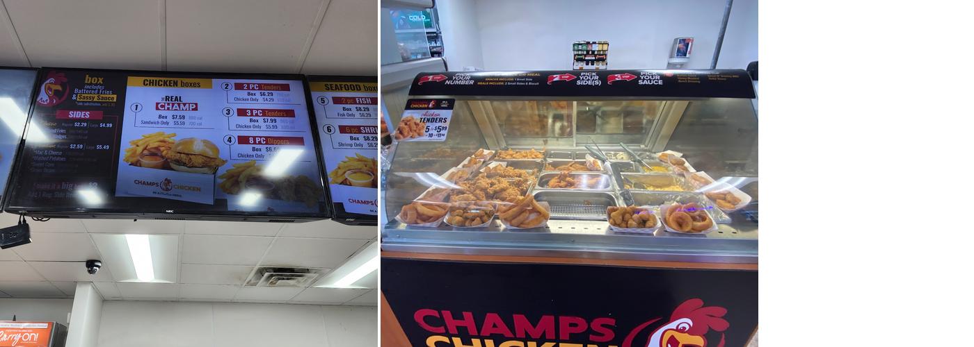 Champs Chicken Menu