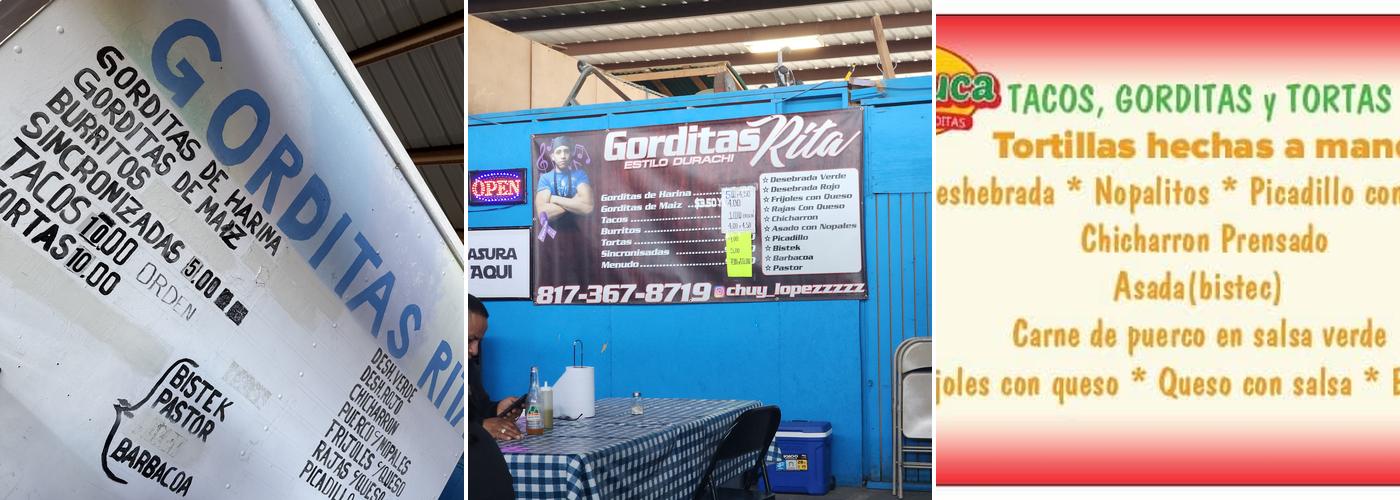 Gorditas Rita Menu