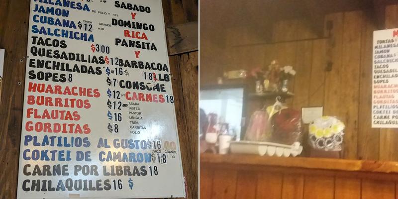 Taqueria Morelos Menu