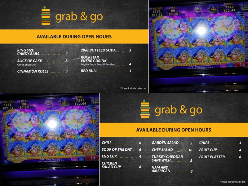 Dash Cafe at Harrah's Hoosier Park Menu
