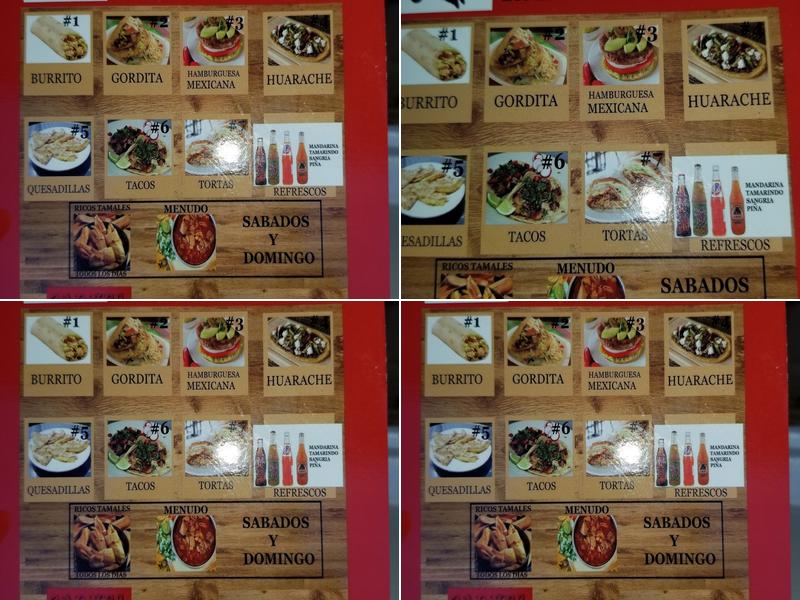 TAQUERIA EL VAQUERO Menu