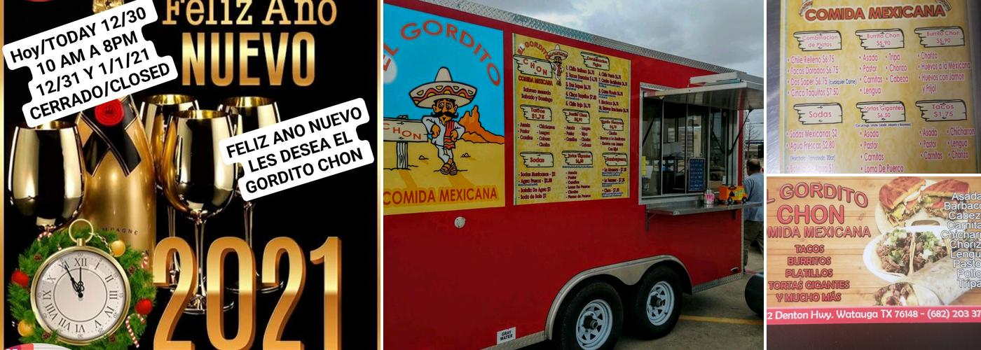 Tacos El Gordito Chon Menu