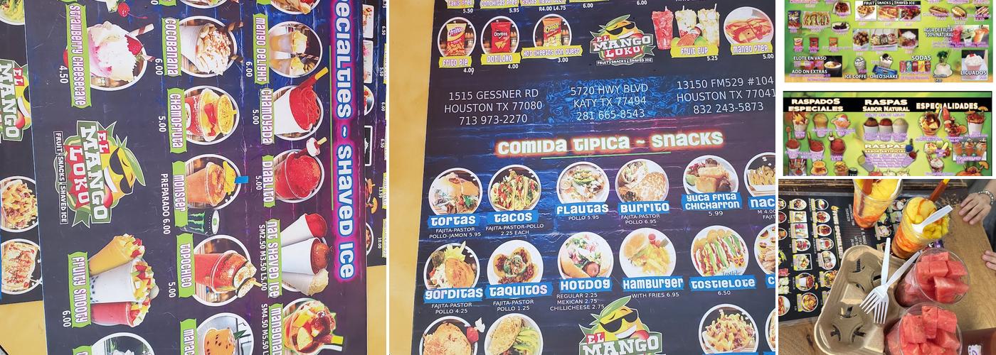El Mango Loko Menu