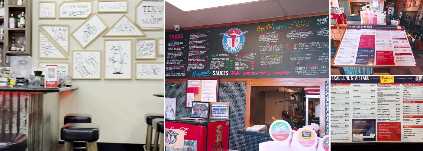 Lonestar Taco Menu