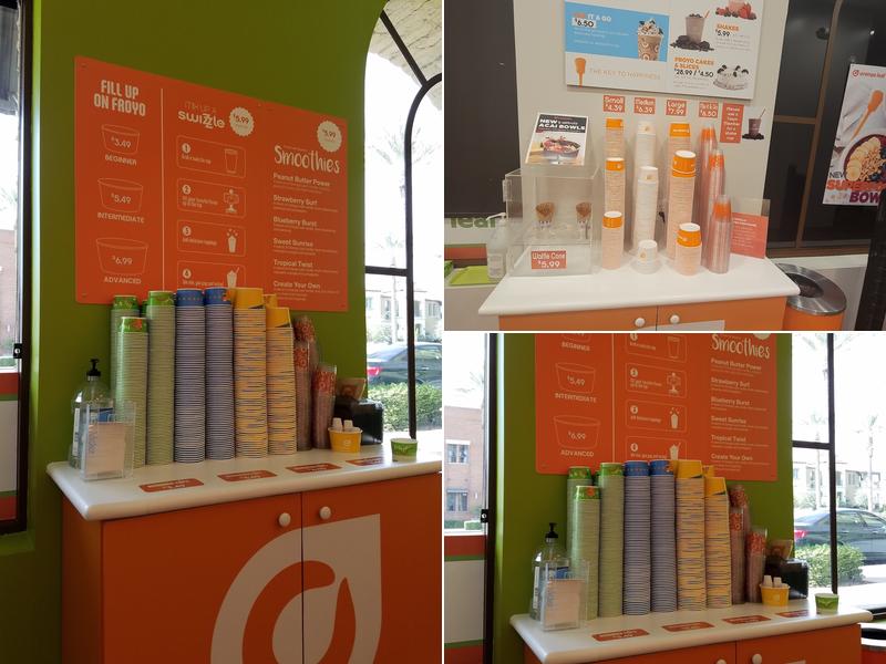 Orange Leaf Frozen Yogurt Menu