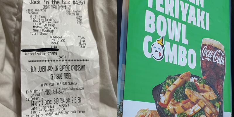 Jack in the Box Menu