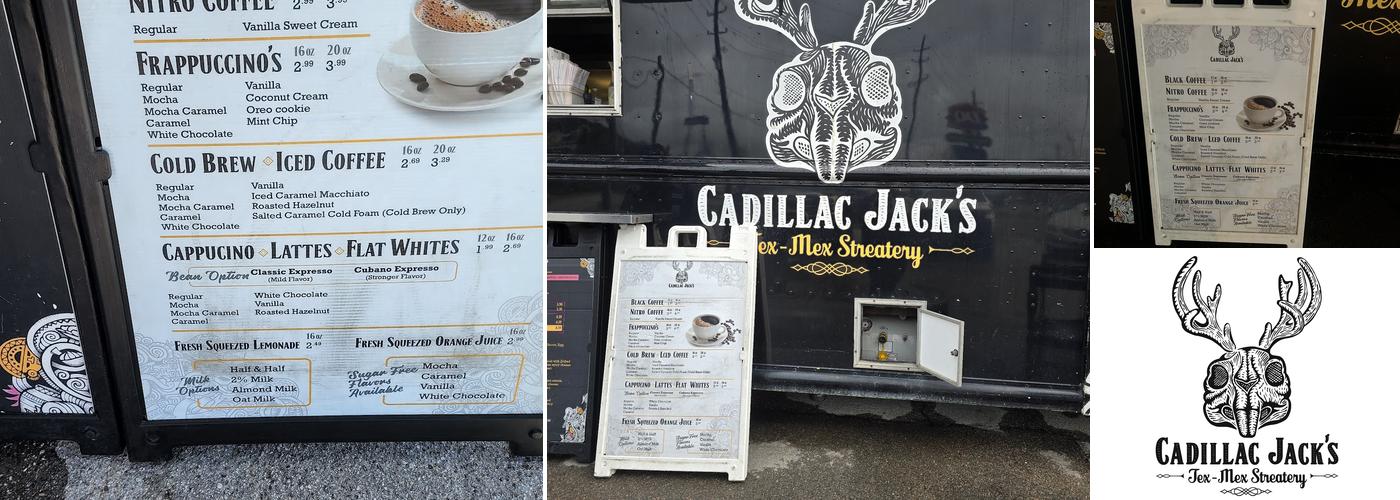 Cadillac Jack's Breakfast Tacos & Coffee Bar Menu