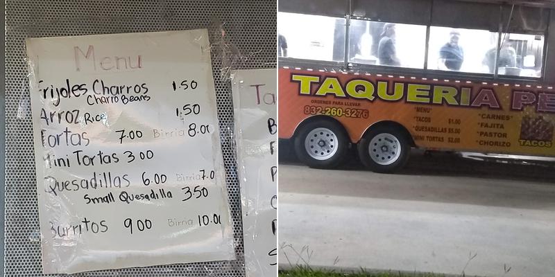 Taqueria Perez Menu