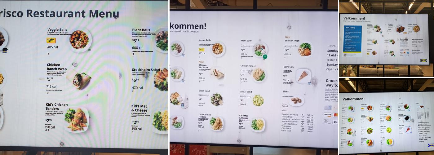 IKEA Restaurant Menu