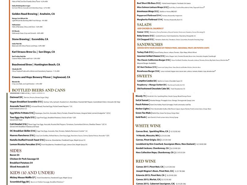 iSwii Ice Cream Shop Menu