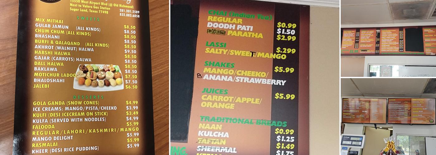 Al Rehmat Sweets & Confectionary Menu