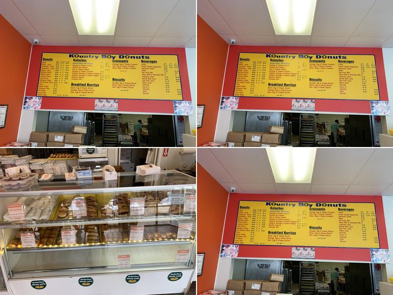 Kountry Boy Donuts Menu