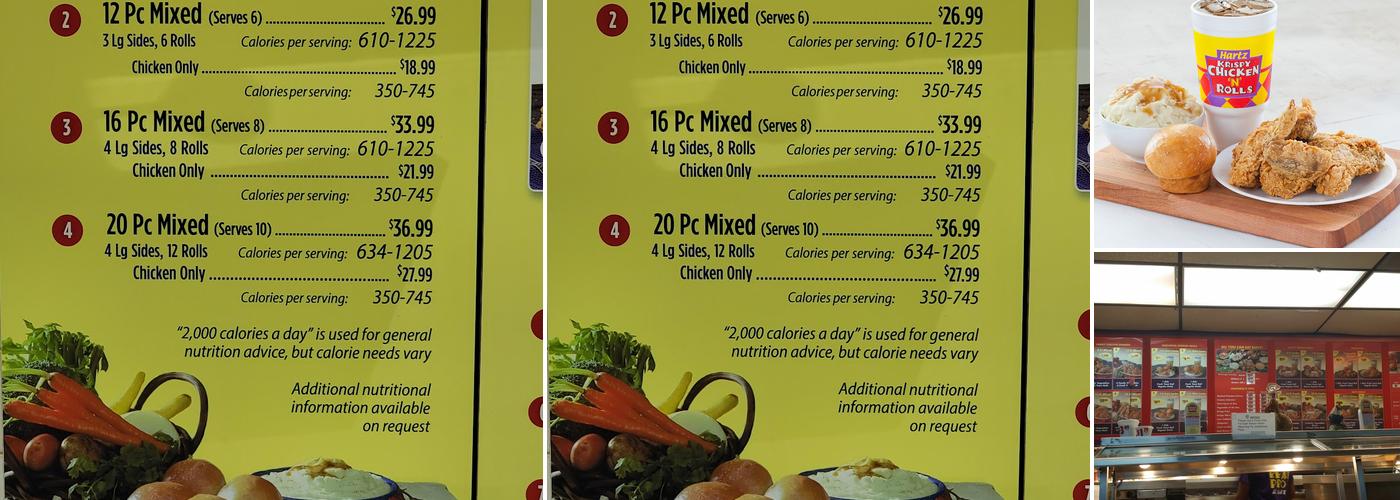 Hartz Chicken Buffet Menu