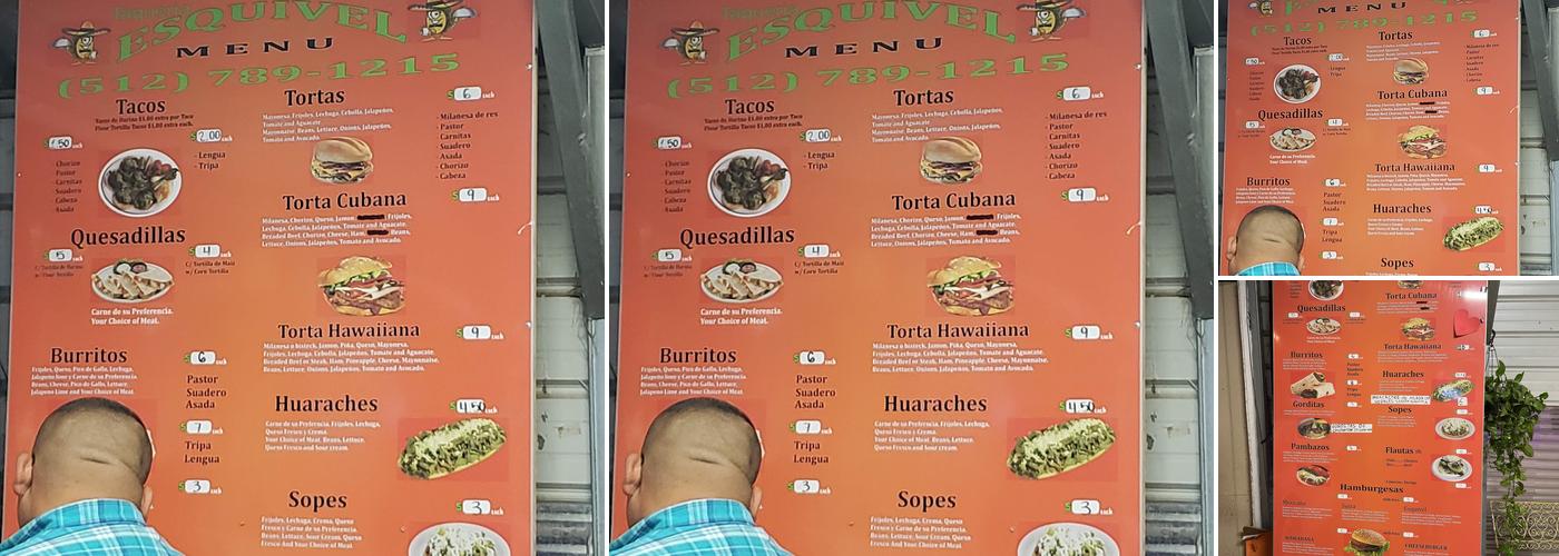 Tacos Esquivel Menu