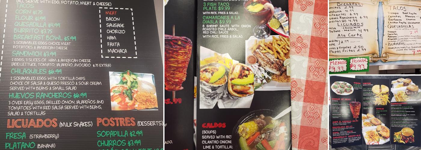 Torta Shell Menu