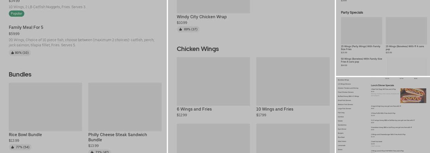 Tony's Steak Gyros & Beef Menu