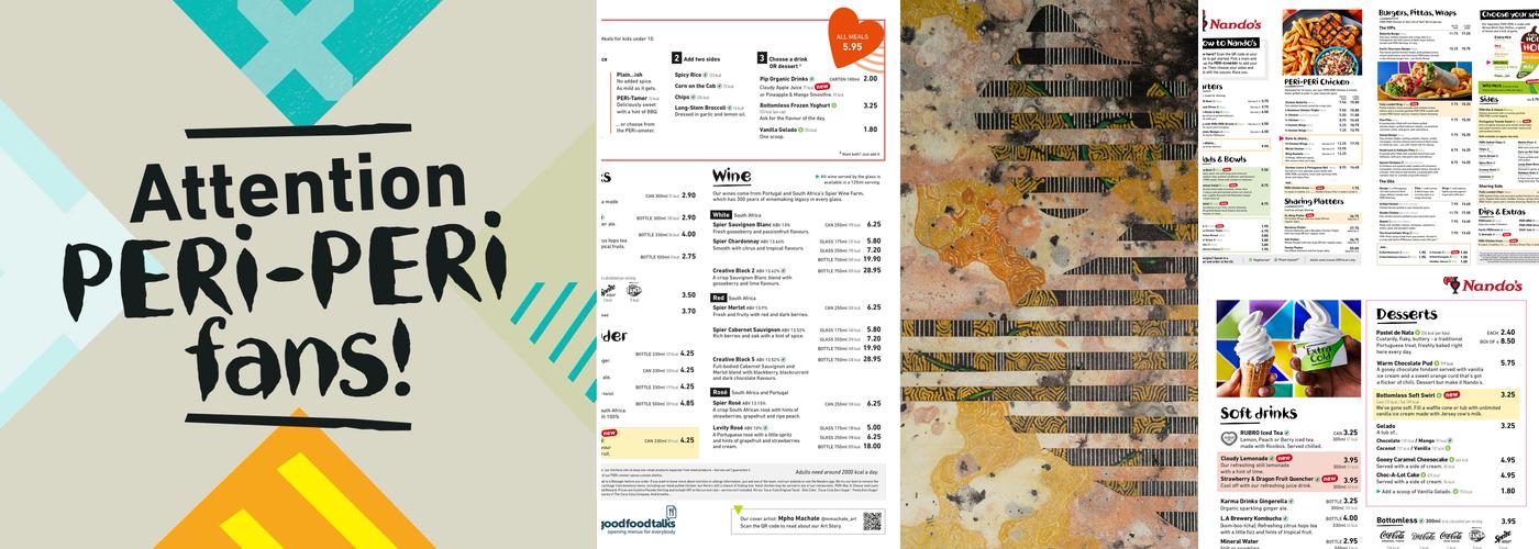 Nando's Cramlington Menu