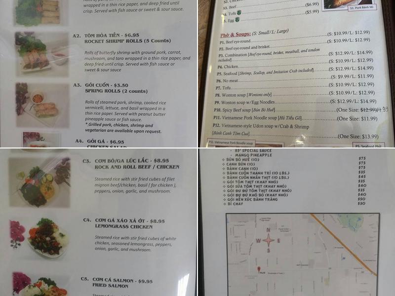 Pho 89 Menu