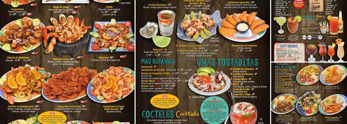 Las Islitas #1 Menu