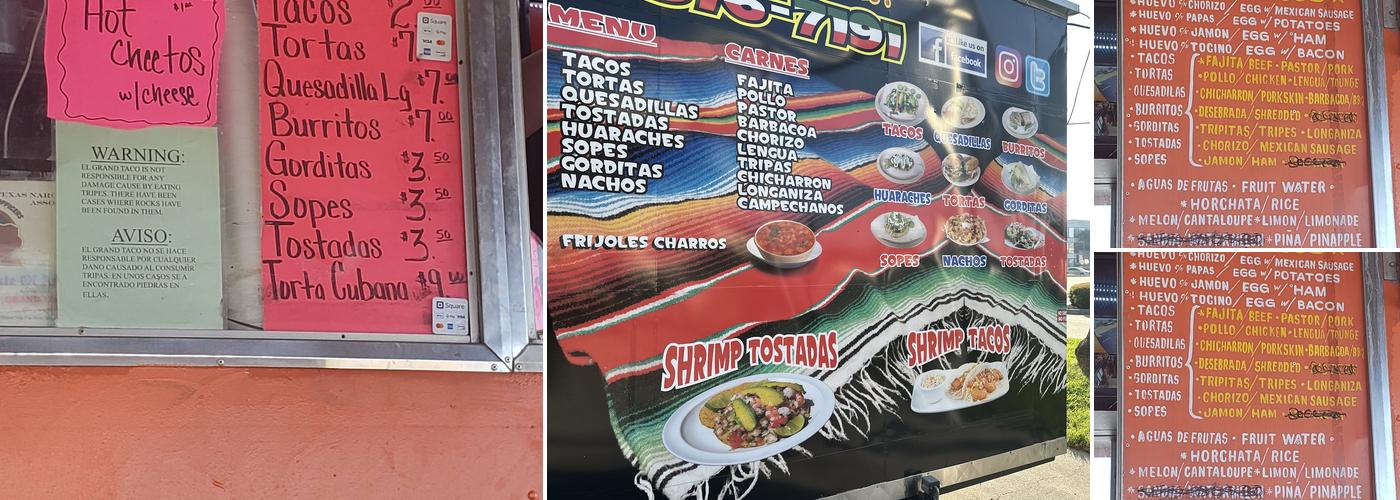 Loz Lokoz Takoz (Food Truck) Menu