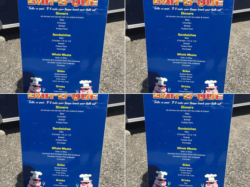 Daddy Boyz Bar-B-Que Menu