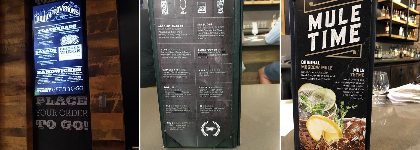 Liquid Provisions Menu